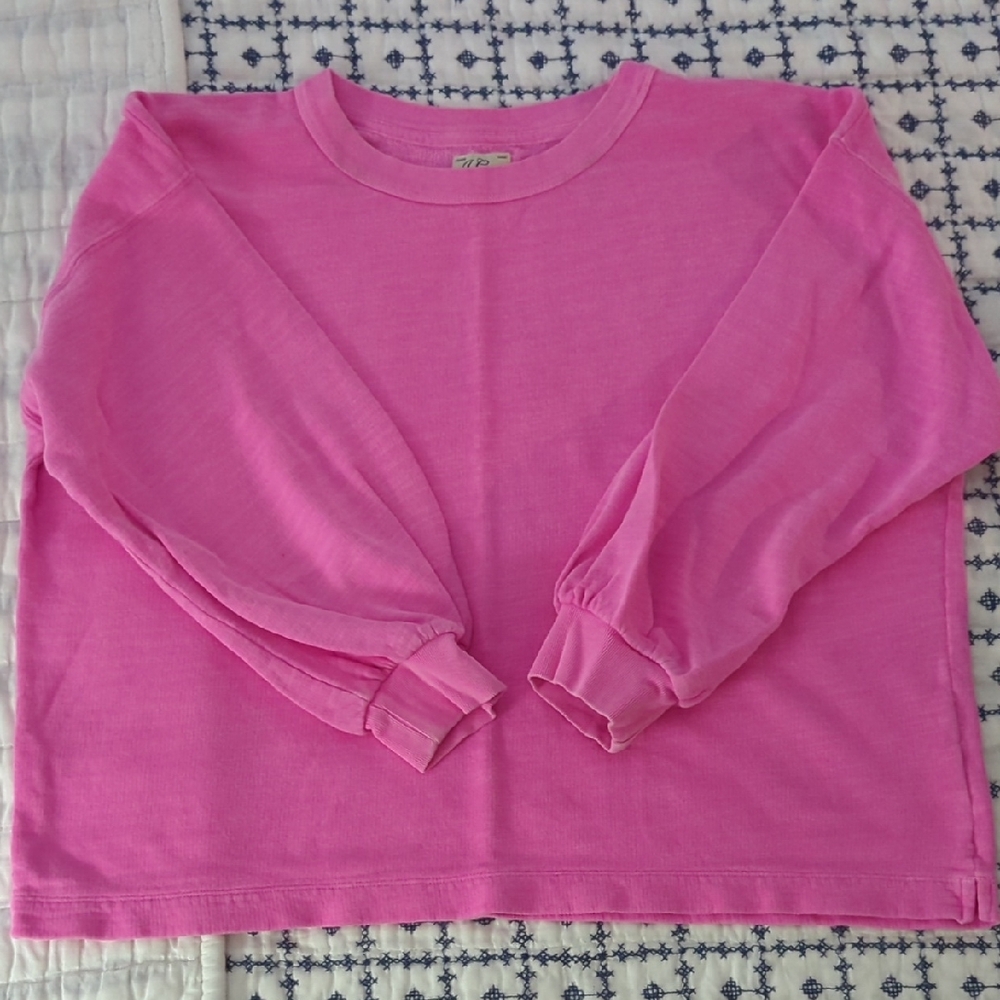 J. Crew Vibrant Pink Sweatshirt